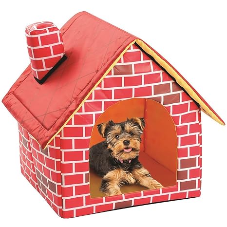 Amazon Com Uu19ee Cat Puppy Home Portable Red Brick Pet Dog House