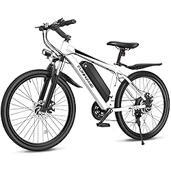 Funhang Electric Bike for Adults, 26'' 1000W Peak