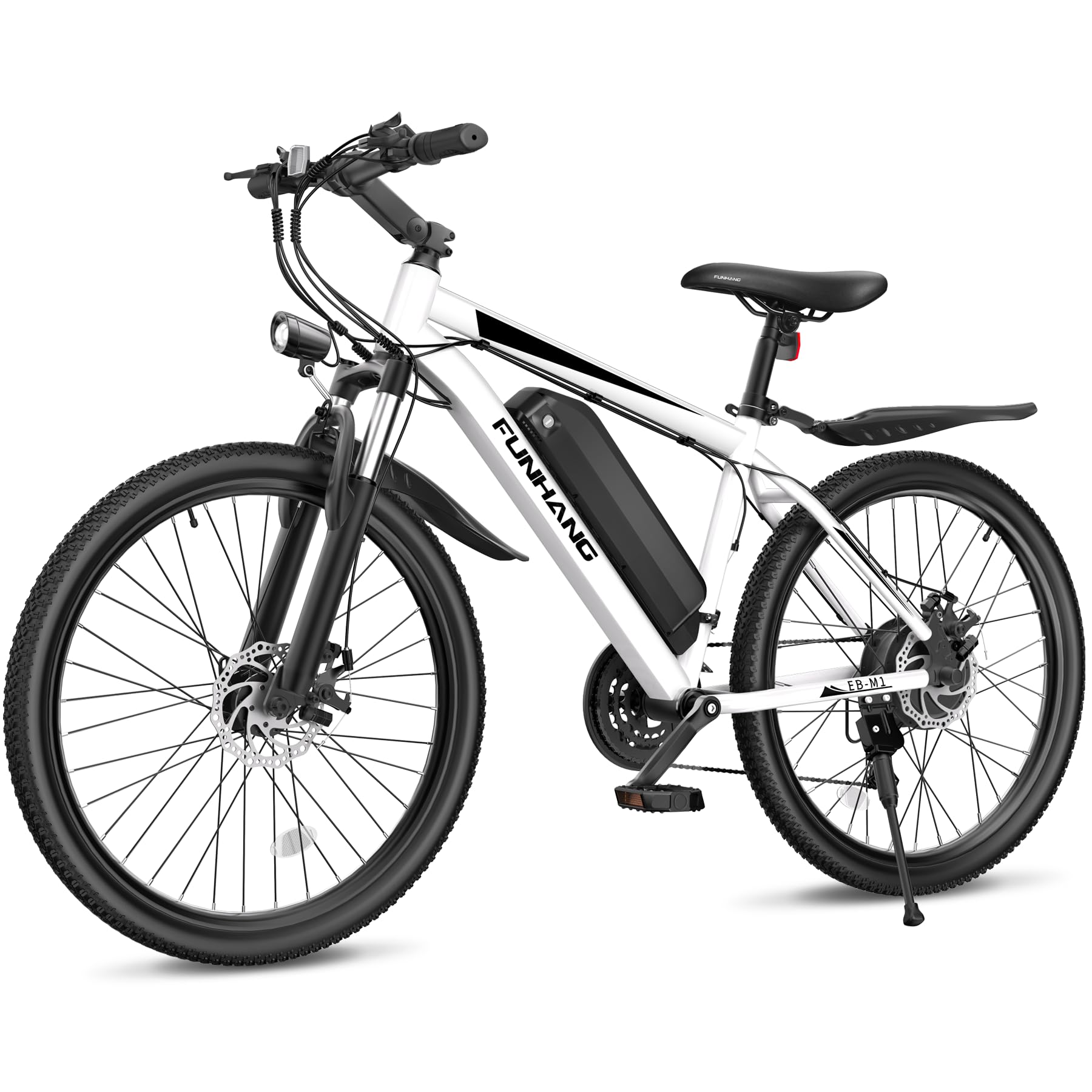 Funhang Electric Bike for Adults, 26'' 1000W Peak