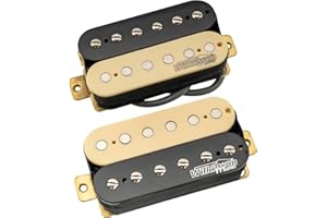 MUSICLILY Wilkinson Vintage Classic Alnico 5 Overwound Open Style Humbucker Pickups Set for Electric Guitar, Zebra