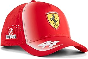 PUMA Scuderia Ferrari F1 2026 Lewis Hamilton Hat - Red - One Size Fits Most