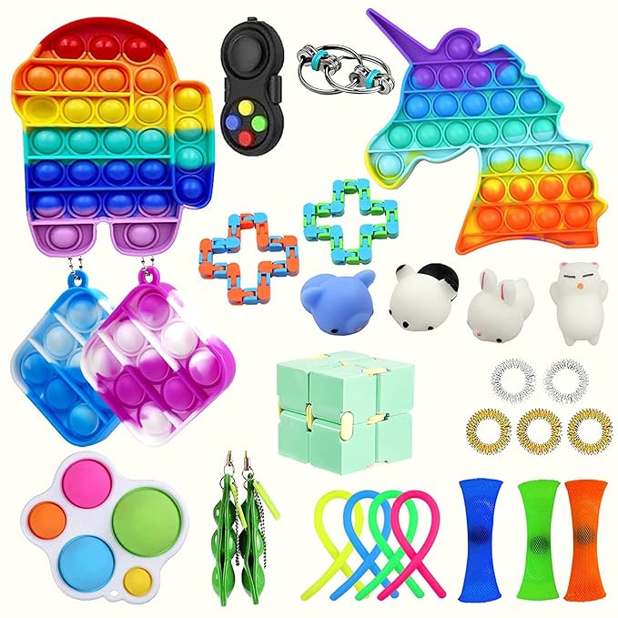 Fidget Toys Sensory Fidget Toys Set, Cheap Fidget Pack with Simple