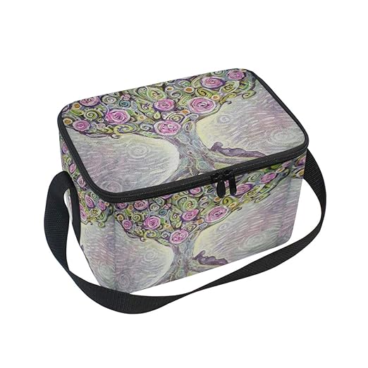 Ahomy Fiambrera Aislada Con Diseno De Arbol De La Vida Para Ninos