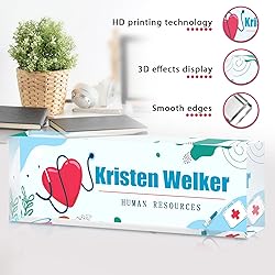 Office Desk Name Plate Personalized - Custom Nurses