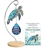 Sea Turtle Christmas Birthday Gifts for Women Men Grandkids - Stocking Stuffers for Teen - Inspirational Stuff Things - Beach Gifts for Mom, Grandma, Daughter, Friendship Presents - Turtle Desk Decor