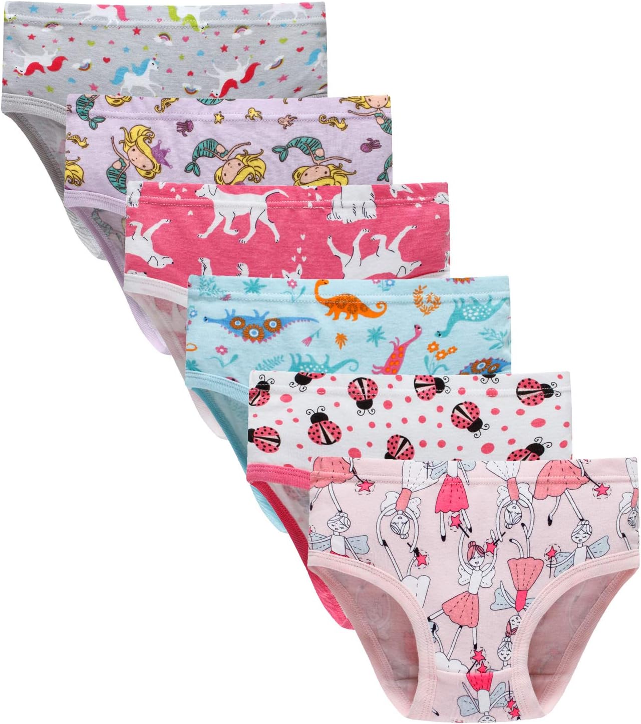 Hahan Baby Soft Cotton Panties Cotton Little Girls Underwear Toddler Briefs