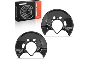 A-Premium Front Driver and Passenger Side Brake Dust Shield Compatible with Honda Models - Civic 2012 2013 2014 2015, 2-PC Se