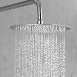 Ibergrif M20298 Rain Shower Head 10 Inch Chrome 304 Stainless Steel Ultra Thin view 3