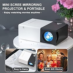 Projector with WIFI, iGRR Mini Projector for Home