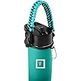 IRON °FLASK Paracord Handle - Fits Wide Mouth Water Bottles - Durable Carrier, Secure Accessories, Survival Strap Cord, Safety Ring, and Carabiner - Seven Core Paracord Bracelet