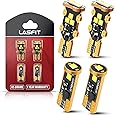 LASFIT 194 168 2825/921 912 W5W LED Bulbs Canbus White Combo Kit, License Plate Light and Back Up Reverse Light White Combo, 6000K, Non-Polarity, Pack of 4