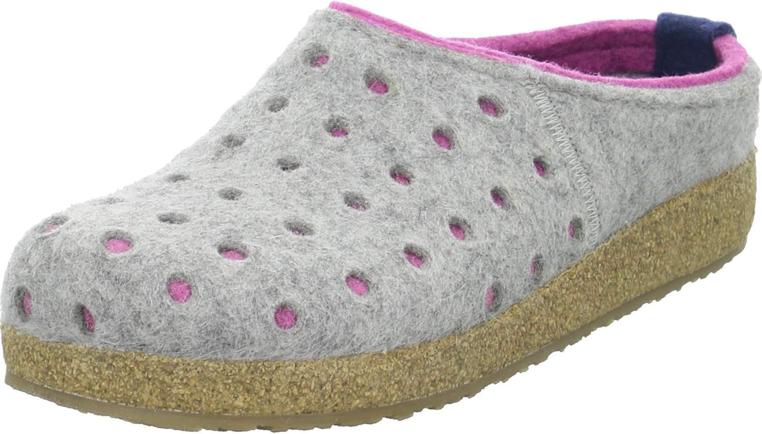 HAFLINGER Women's Textil Slippers US 7 / EU 38 Grey Slippers