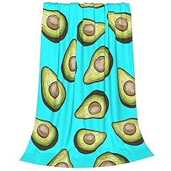 Avocado Blanket Tropical Flannel Throw Bed Blankets