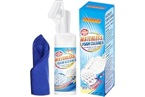 Aresinfor 5.3Oz Shoe Cleaner Kit for Sneaker, Water-Free Foam Sneaker Cleaner Shoe Brush and Shoe Cloth,Work on Most Shoes