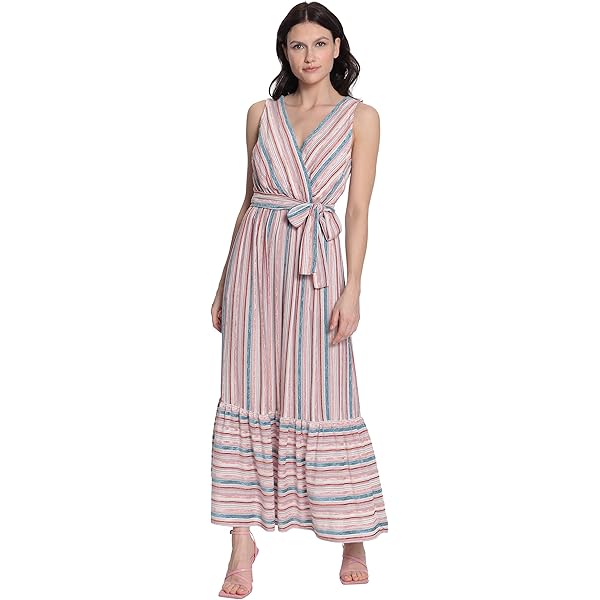 Derek Heart Junior's Strappy Maxi Dress with Side Suits and Solid Waist  Tie, Blue Depth, L at Amazon Women's Clothing store