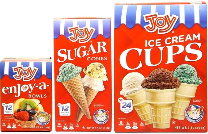 Amazon Joy アイスクリームコーン ３種類セット Joy Icecream Cones 並行輸入品 Joy アイスクリーム 通販