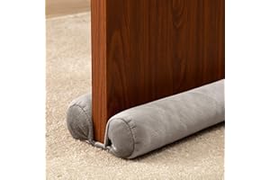 Tormays TumiMallody Door Draft Stopper Double Sided Weather Stripping Noise Breeze Draft Blocker Door Sweeps Washable Under Door Seal Strip Adjustable Draft Guard Multi Color (36 inch, Light Grey)