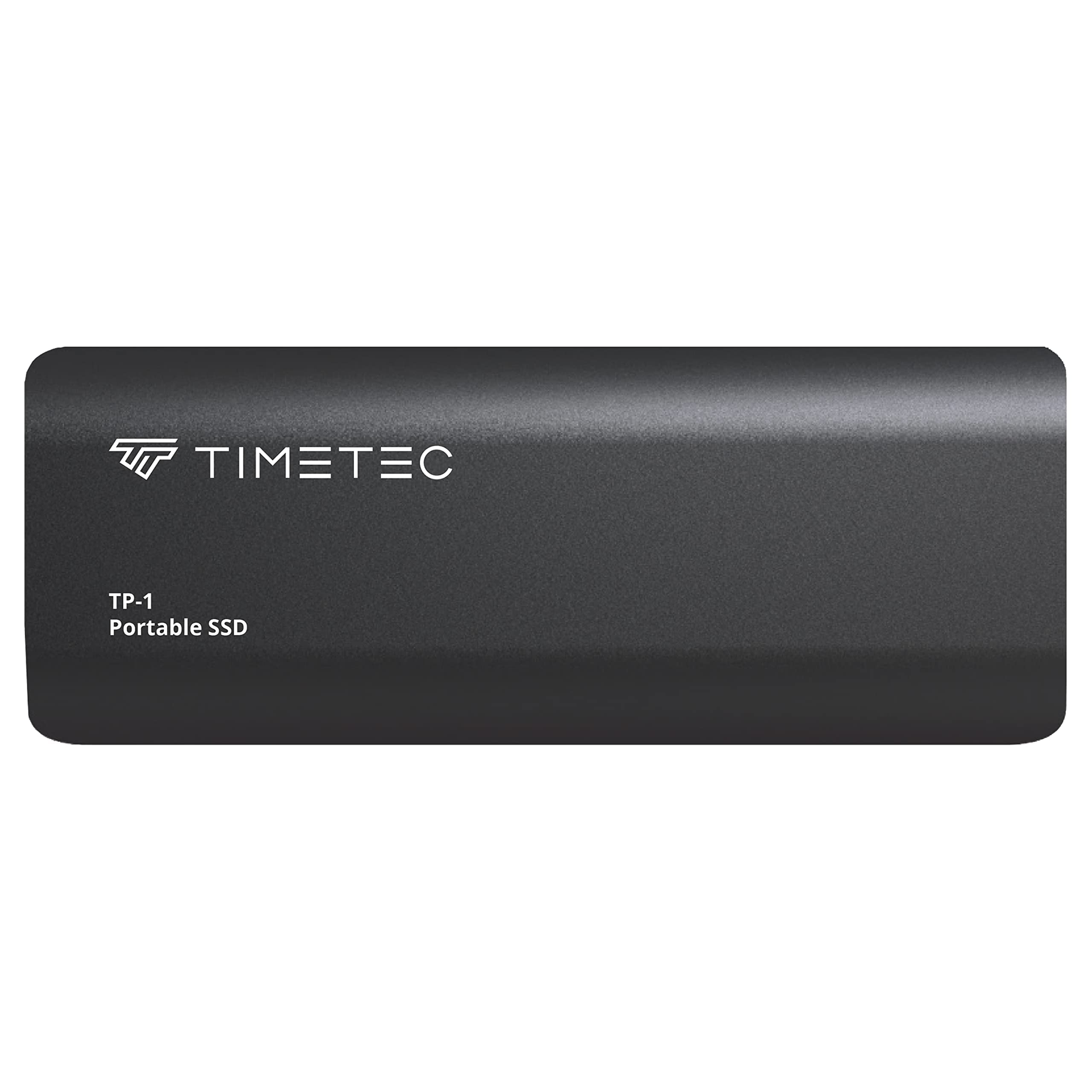 Timetec 2TB Portable External SSD USB3.2 Gen2 Type C Up to 550MB/s Ultra-Light Aluminum Mini External Solid State Drive with USB C to A Cable/USB A to C adapter for Desktops/Laptop/Mac/Mobile - Black