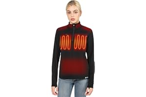 Venture Heat Women's Bluetooth Heated Shirt with Battery Pack Included - App Control Thermal Long Sleeve 7.4V