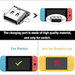 Ikpek 6-Pack USB C Port Replacement for Nintendo