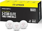 PRO-SPIN Ping Pong Balls 3-Star Premium White ABS Tournament Quality