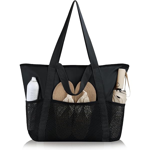 Amazon.com: Nylon Tote Bag with Drawstring Closure and Inner Amazon.com: Nylon Tote Bag with Drawstring Closure and Inner