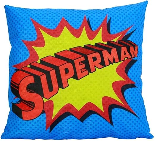 Amazon Com Superman Pillow Cover Super Hero Vector 18 X