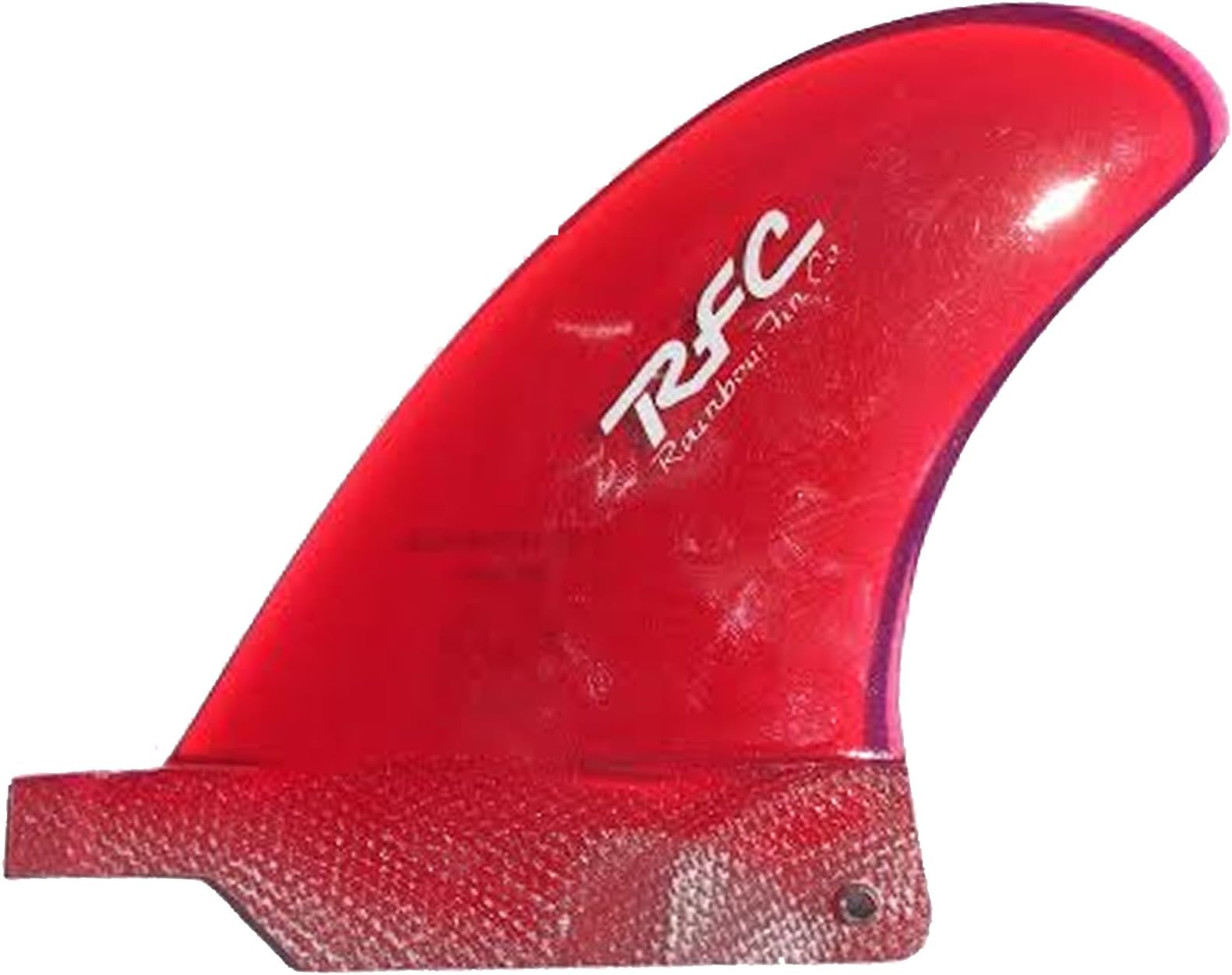 Rainbow Fins Company Surfboard Skeg/Fin 3.5" Center Trailer Red