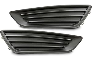 BXZ Fog Light Lamp Cover Bezel Bumper Insert Black Pair Passenger Driver Left Right For 2015 2016 2017 2018 Ford Focus