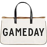 Santa Barbara Design Studio Tote Bag For Women Canvas Shoulder Bag with Genuine Leather Handles,