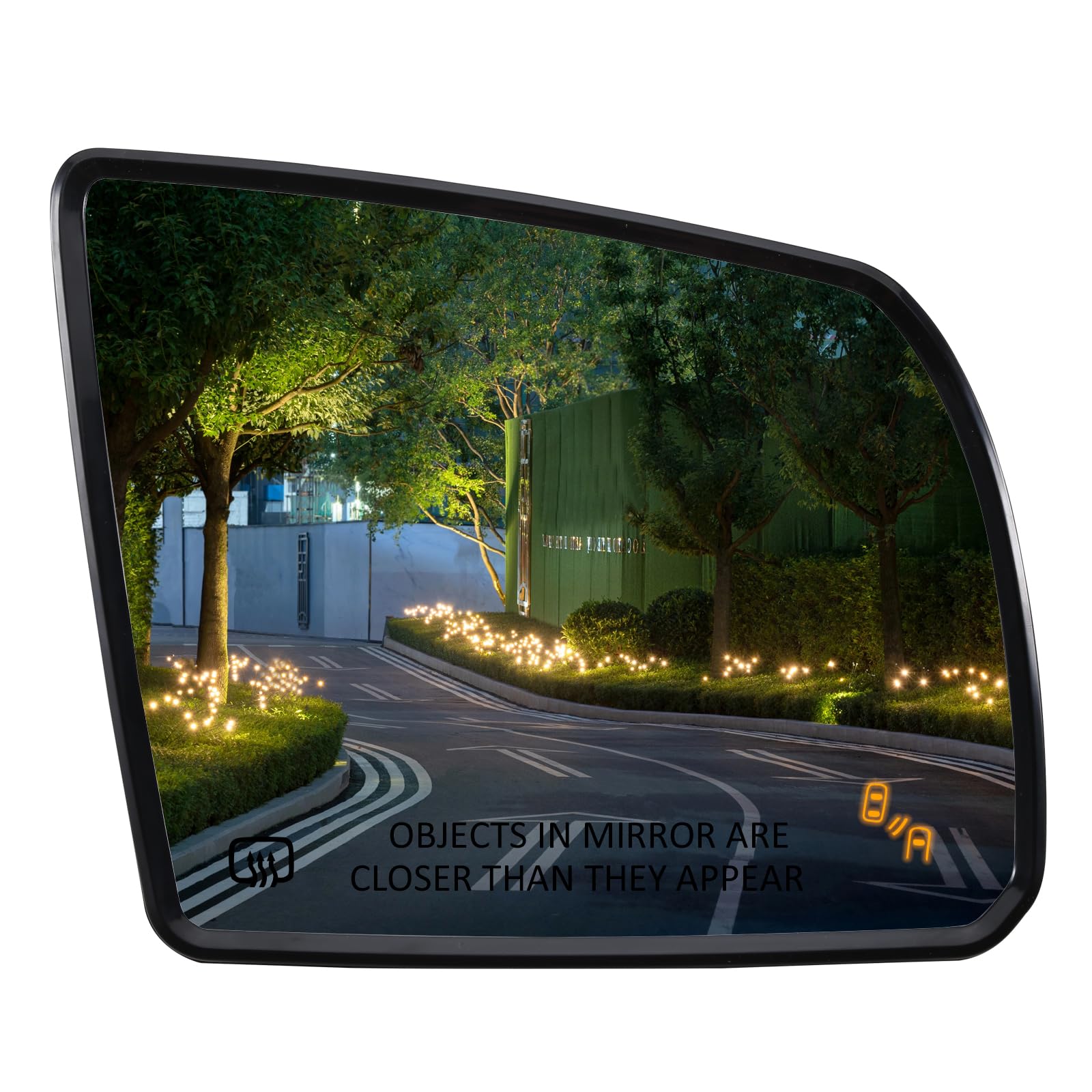 Photo 1 of Passenger Side Mirror Replacement for Toyota Sequoia 2008-2017 Tundra 2007-2020- Right Side Mirror Glass, Rear View Mirrors Glass with Power Heated & Blind Spot