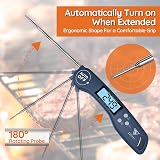 DOQAUS Meat Thermometer 3s Instant Read Backlit LCD Auto On Off Navy Blue view 2