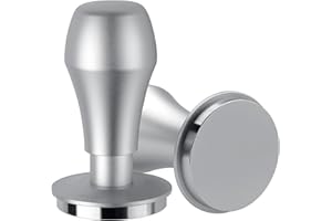 Normcore 53.3mm Coffee Tamper V4.1 with Click Sound Feedback, Spring Loaded Tamper With Stainless Steel Flat Base, Compatible with 54mm Breville Sage Espresso Machine Portafilter, Silver