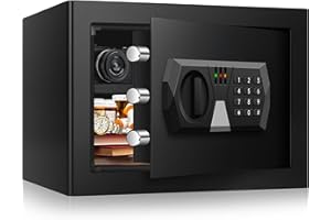 RETLLAS Home Safe Fireproof Waterproof,Fireproof Safe with Digital Keypad,Security Safe Box Gun Safes Lock Box with Keypad for Cash Jewelry Home, Hotel, Dorm, Office