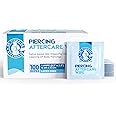 Dr. Piercing Aftercare Wipes – Piercing Aftercare | Saline Solution for Piercings - Keloid Bump Ear Piercing Cleaner – Ears Lips Belly Nose Piercing Bump - Piercing Hole Cleaner (100 Count)