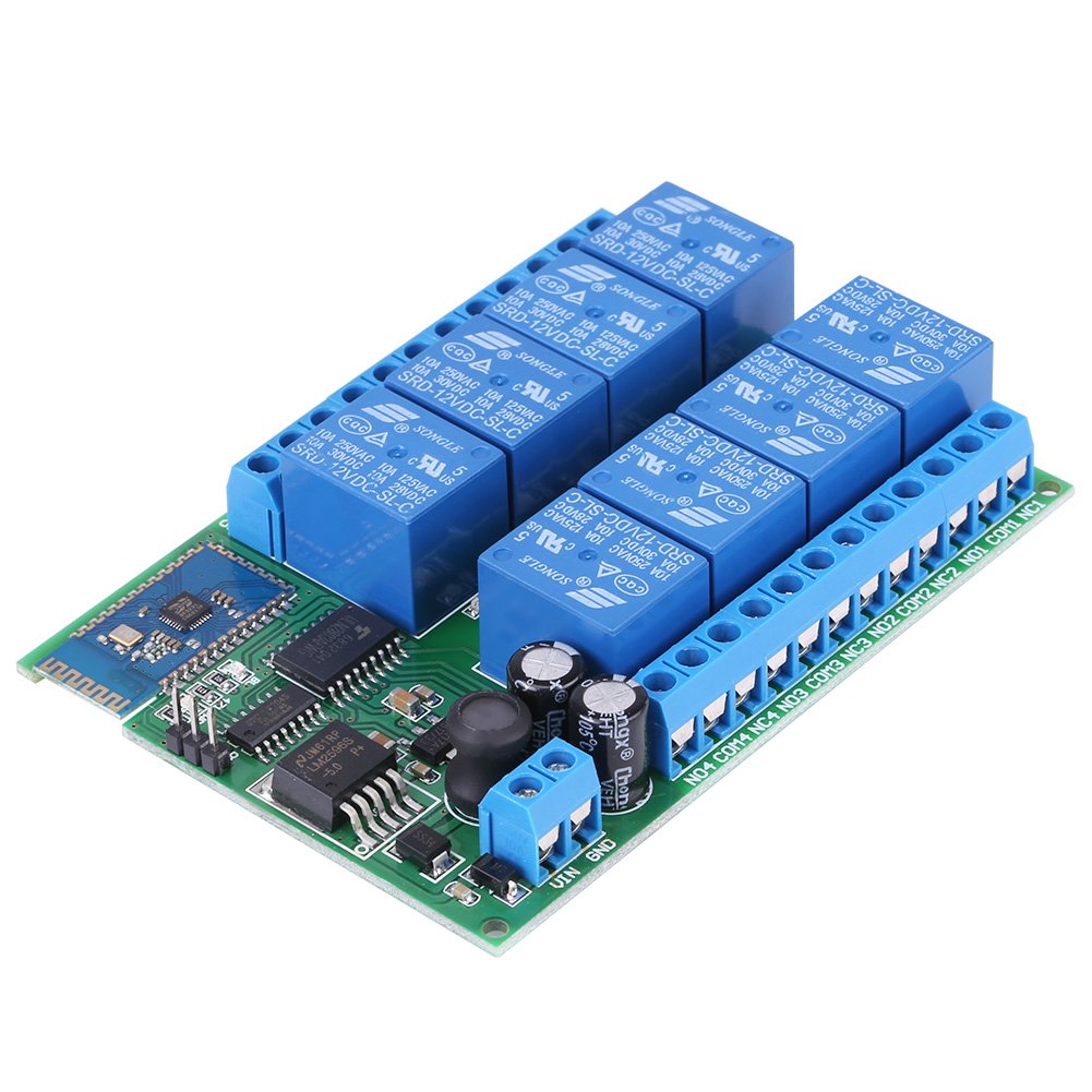 8Channel Bluetooth Relay 12V 8Channel Bluetooth Relay Module Remote