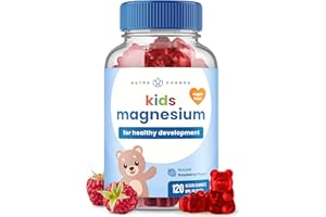 Magnesium For Kids - 120 Count - Sugar Free Calm Magnesium Gummies for Kids - 4 Month Supply - Supports Bone Health, Sleep - 