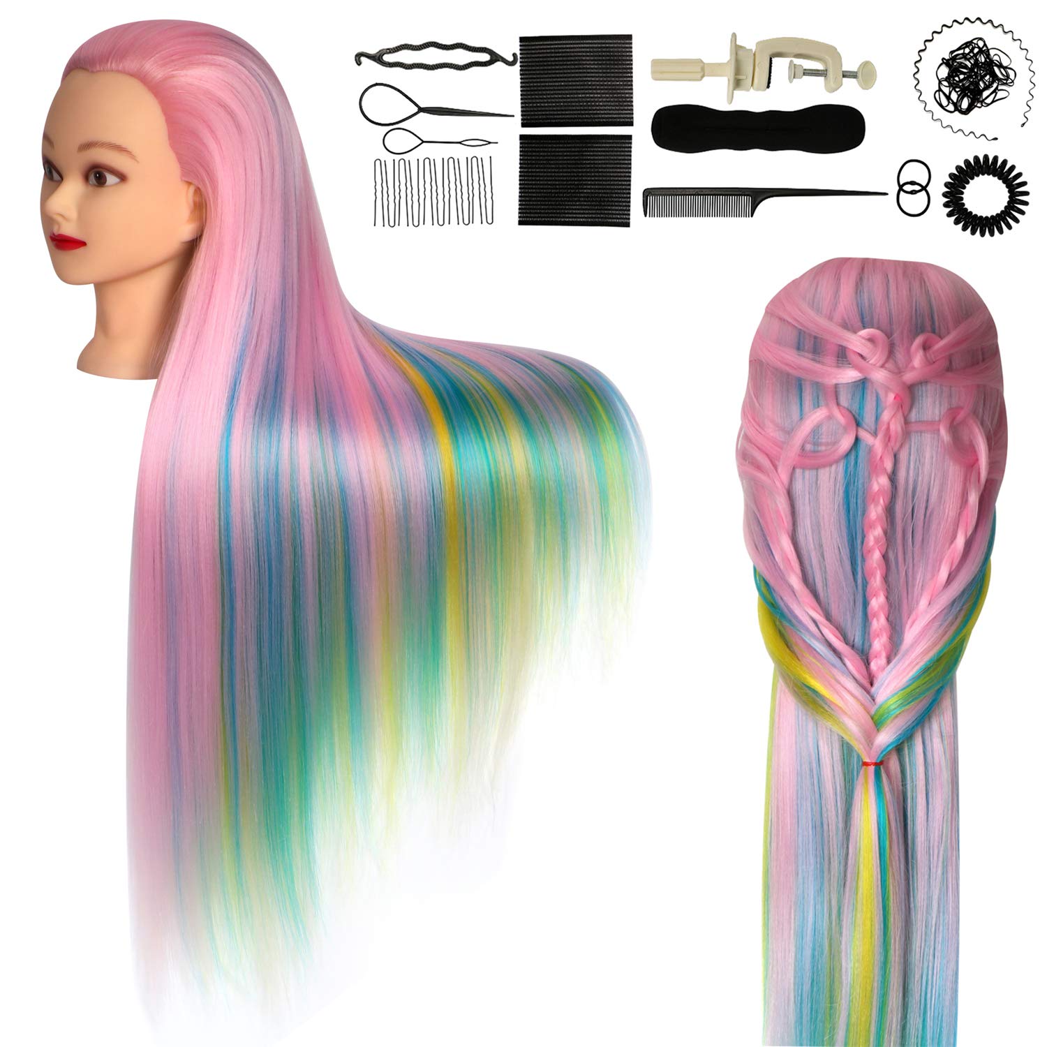 Cosmetology Mannequin Head with Hair Styling