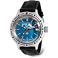 Vostok | Amphibia 420059 Scuba Dude Automatic Self-Winding Diver Wrist Watch | Black Leather Band