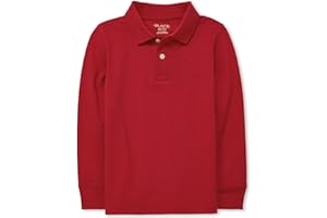 The Children's Place boys Long Sleeve Pique Polo