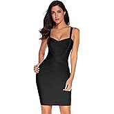 meilun Women's Celebrity Bandage Bodycon Dress Strap Party Pencil Dress