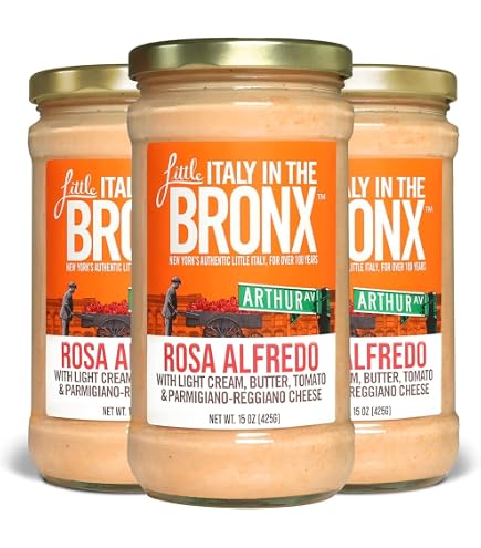 Amazon.com : Little Italy Bronx Alfredo Sauce, No Preservatives