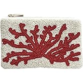 Bamboo Trading Coral Large Essential Pouch, 7-Inch, Red & White