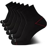 Reebok Men’s Athletic Socks – Cushion High Quarter Cut Socks (6 Pack)