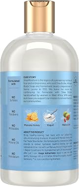 Shea Moisture Manuka Honey Yogurt Shampoo 13oz Moisturizing Hair Care view 3