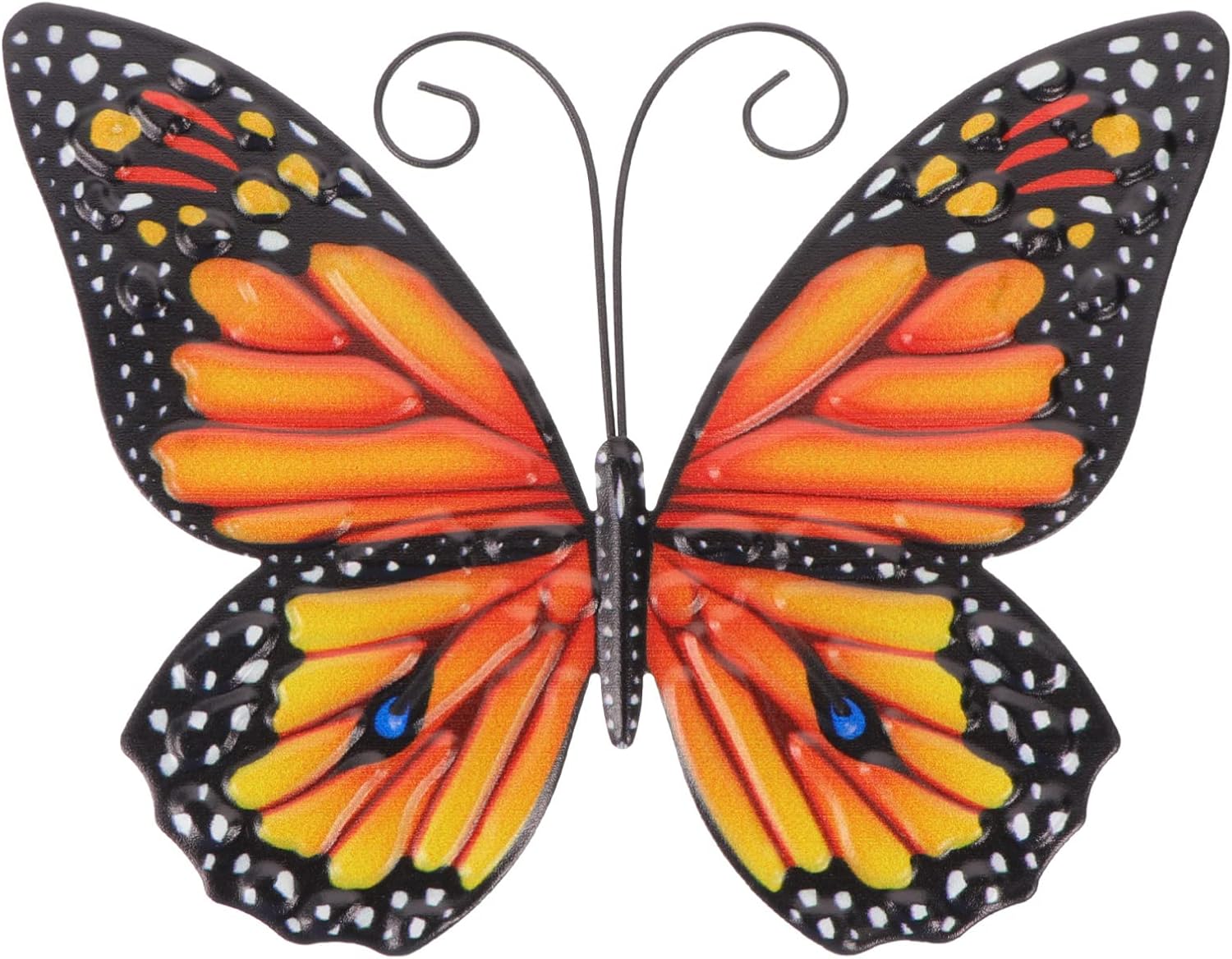 Plaques & Wall Art - ULTNICE Metal Butterfly Wall Art Inspirational Wall Decor Sculpture Hanging Butterflies Wall Sculpture Hanging Decor for Indoor and Outdoor Yellow
