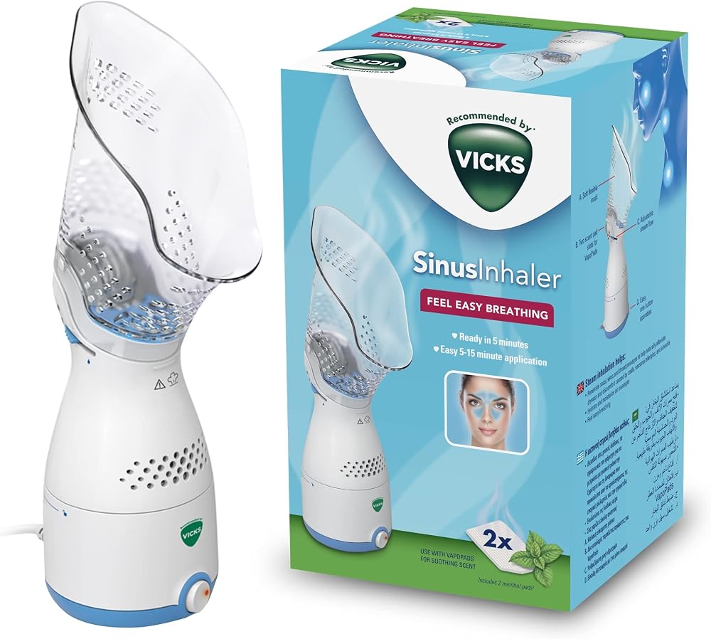 Vicks VH200 Sinus Inhaler with Adjustable Steam Control & Oil Pads