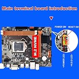 Lodokdre B75 Desktop Motherboard M.2 NVME LGA 1155 DDR3 for i3 i5 CPU Cable view 3