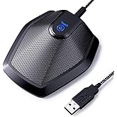 TONOR Conference USB Microphone, Omnidirectional Condenser PC Mic for Video Conference, Recording, Skype, Online Class, Court Reporter, Plug & Play Compatible with Mac OS X Windows PC Compute, G11