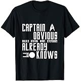 Captain Obvious Geek Nerd T-ShirtCaptain Obvious Stating What Everybody Already Knows T-Shirt